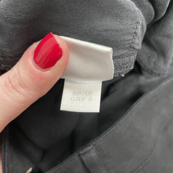 St John Pants Womens 10 Black Straight Leg Classic Pull On Dress Career Stretch - Picture 8 of 11